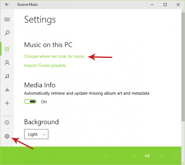 Importing your iTunes Library into Groove Music Screenshot 2