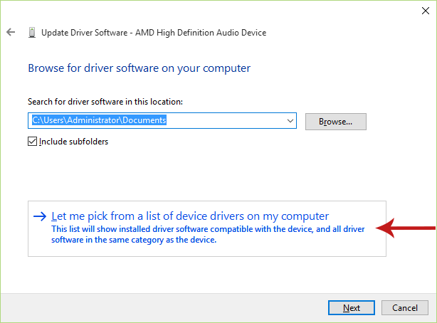 Installing Windows’ Generic Audio Drivers Screenshot 4