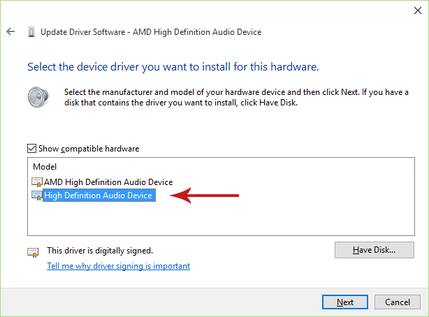 Installing Windows’ Generic Audio Drivers Screenshot 5