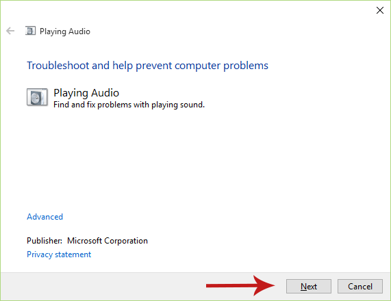 How to Run the Audio Troubleshooter in Windows 10 Screenshot 3