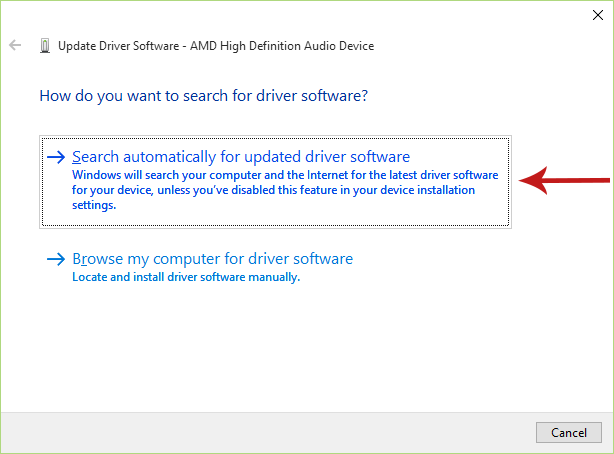 Updating the Drivers of your Audio Device Screenshot 4