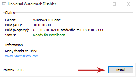 Removing the Watermark in Windows 10 Insider Builds (or 8, 8.1) Screenshot 4