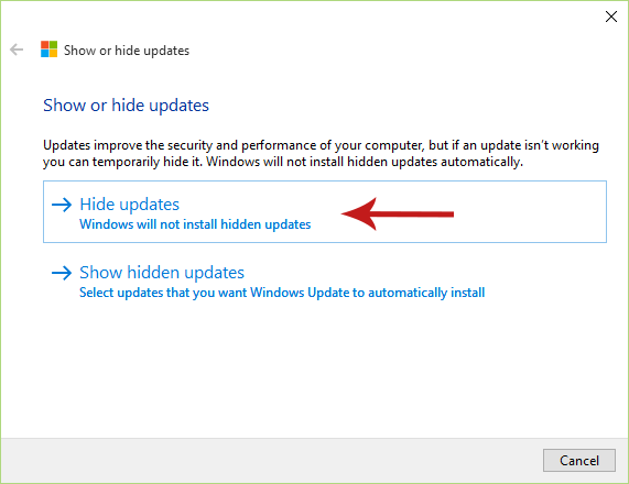 Preventing Specific Updates from Being Installed in the Future Screenshot 2