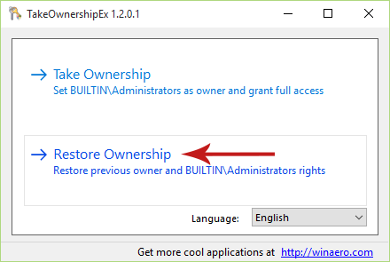Taking Ownership and Gaining Full Access to a File/Folder Using TakeOwnershipEx Screenshot 5
