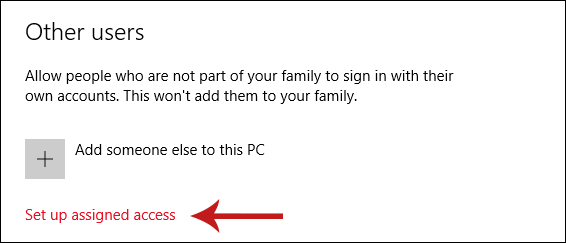 Turning On “Assigned Access” in Windows 10 Screenshot 5