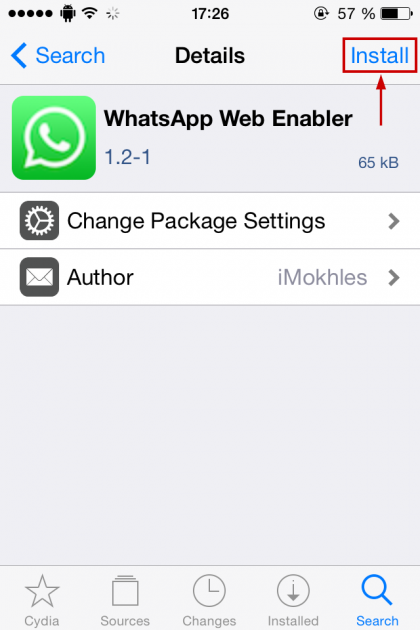 4 large Outdated Enable WhatsApp Web for older iPhones running iOS 4 5 6 7 8 using a Jailbreak tweak