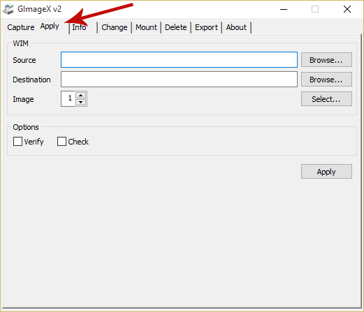 Creating a Windows To Go USB Drive for Windows 10 Home/Pro with GImageX Screenshot 2