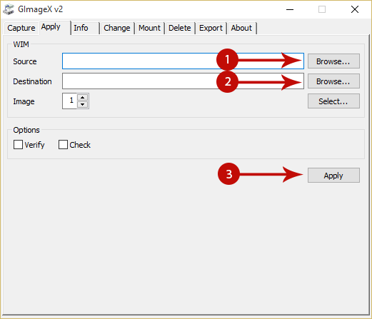 Creating a Windows To Go USB Drive for Windows 10 Home/Pro with GImageX Screenshot 3