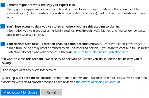 Deleting and Closing Your Microsoft Account Permanently Screenshot 6
