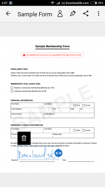 15 large How to add your signature on a PDF document using only your Android phone