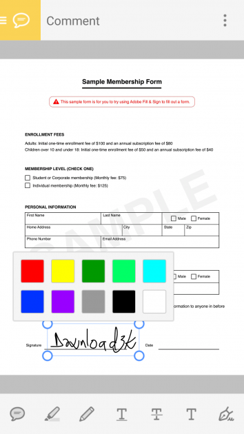 8 large How to add your signature on a PDF document using only your Android phone