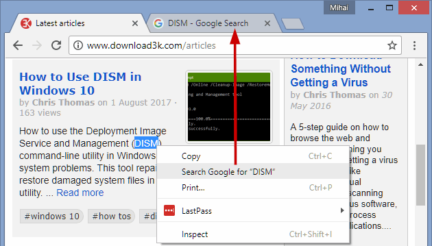 2 full How to open Search Google for highlighted words in a new inactive tab or active window under Chrome 2 full How to open Search Google for highlighted words in a new inactive tab or active window under Chrome