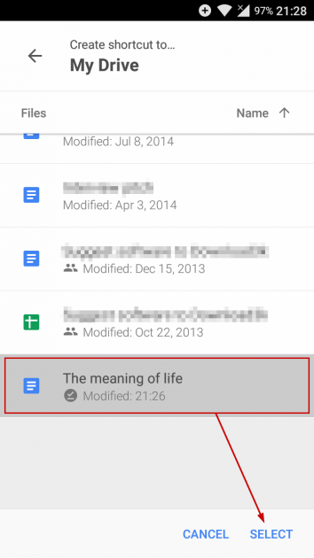10 large How to create a shortcut to a Google doc or sheet on your Android home screen so it opens in Docs or Sheets when tapped 10 large How to create a shortcut to a Google doc or sheet on your Android home screen so it opens in Docs or Sheets when tapped