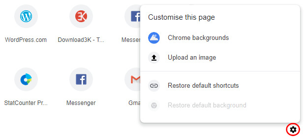 5 full Builtin options to customize Google Chromes New Tab page edit shortcuts backgrounds flags 5 full Builtin options to customize Google Chromes New Tab page edit shortcuts backgrounds flags