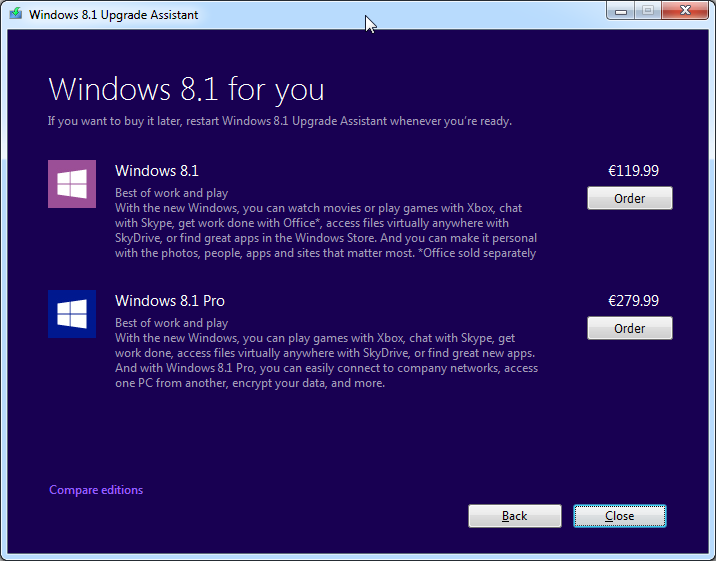 buy options for windows 8.1