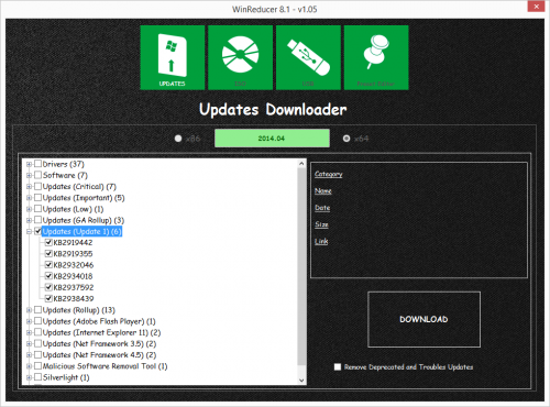 winreducer updates downloader update 1