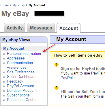 Personal information