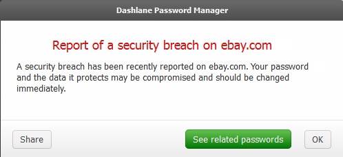 Dashlane security breach report