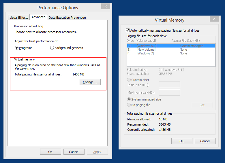 3 full How to move Pagefilesys and Swapfilesys to another drive in Windows 881 or 10 3 full How to move Pagefilesys and Swapfilesys to another drive in Windows 881 or 10