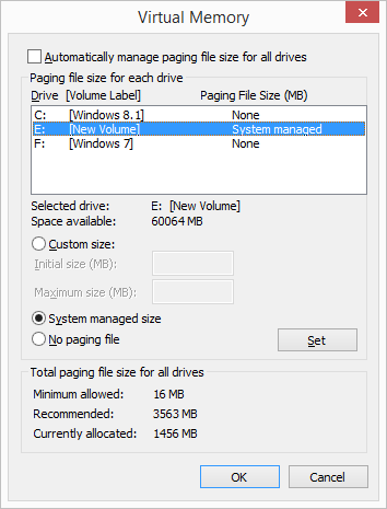 5 full How to move Pagefilesys and Swapfilesys to another drive in Windows 881 or 10 5 full How to move Pagefilesys and Swapfilesys to another drive in Windows 881 or 10