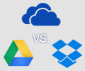 Comparison table of the latest storage plans for Google Drive, Microsoft OneDrive, Dropbox Comparison table of the latest storage plans for Google Drive, Microsoft OneDrive, Dropbox