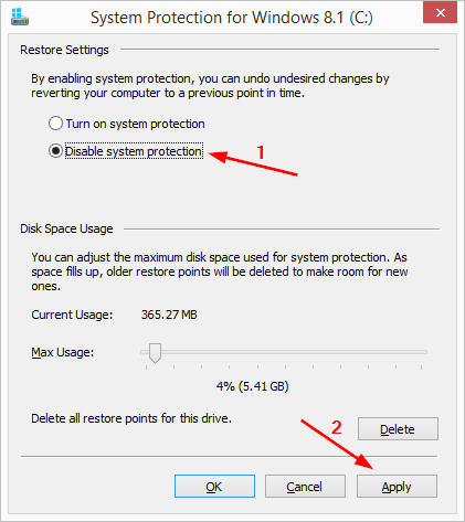 6 full What is System Protection in Windows 8 and how to enable or disable it