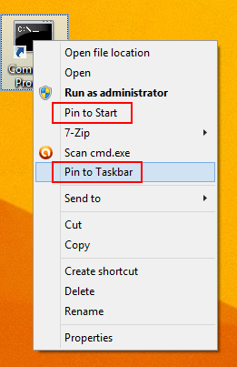 12 full How to create a desktop shortcut for the elevated command prompt or pin it to taskbar in Windows 8 10 12 full How to create a desktop shortcut for the elevated command prompt or pin it to taskbar in Windows 8 10