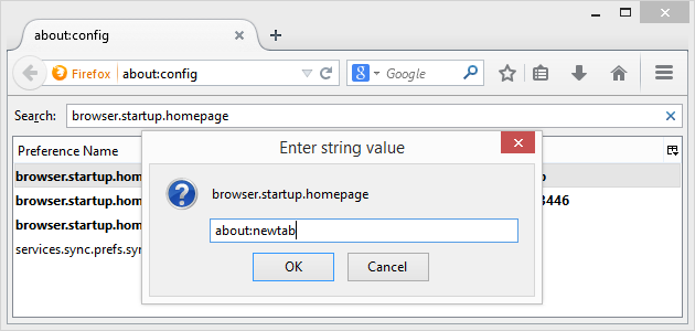 4 full How to start Firefox with the New Tab page instead of the regular Startup Page 4 full How to start Firefox with the New Tab page instead of the regular Startup Page