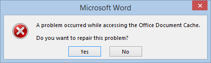 How to Fix Corrupted MS Office Cache