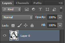 Make a selection of the logo