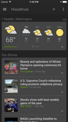 1 full Google News and Weather App Now For iOS and Android 1 full Google News and Weather App Now For iOS and Android