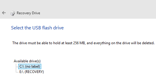 8 full How to create a USB Recovery Drive in Windows 10 8 full How to create a USB Recovery Drive in Windows 10
