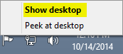 1 full How to add a Show Desktop icon to the taskbar in Windows 10 or 7 8 1 full How to add a Show Desktop icon to the taskbar in Windows 10 or 7 8