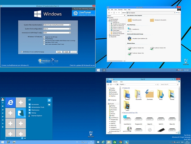 1 full Change Older Windows into Windows 10 with a Transformation Pack 1 full Change Older Windows into Windows 10 with a Transformation Pack