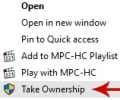 How to Add "Take Ownership" in Context Menu Under Windows 10 (and Vista, 7, 8)