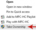 How to Add "Take Ownership" in Context Menu Under Windows 10 (and Vista, 7, 8) How to Add "Take Ownership" in Context Menu Under Windows 10 (and Vista, 7, 8)