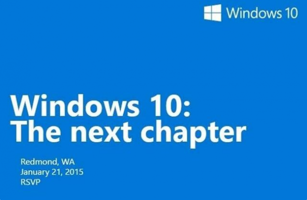 1 large Microsoft Schedules Windows 10 The Next Chapter Event for January 21st 2015